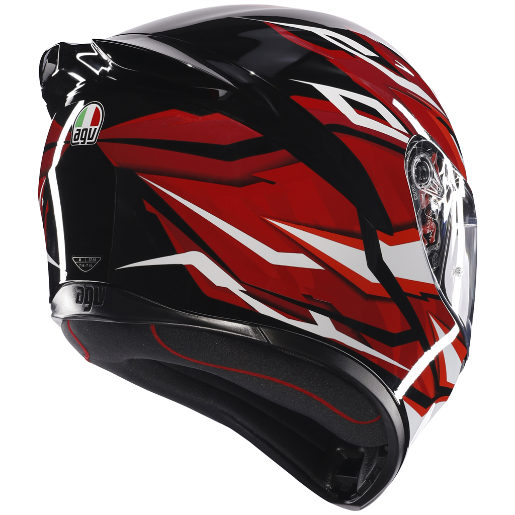 agv k1 helmet black and red AGV K1-S