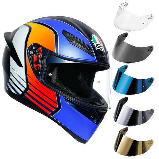 AGV K1 - Power - Matt Dark Blue/Orange/White - Visor Option