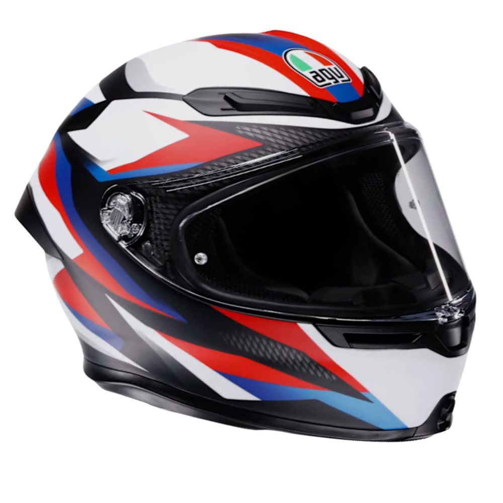 AGV AGV K6-S Timewarp Red / White / Blue - Interior View