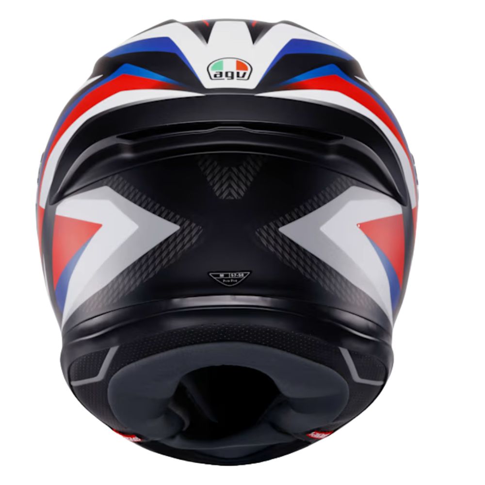 AGV AGV K6-S Timewarp Red / White / Blue - Detail View