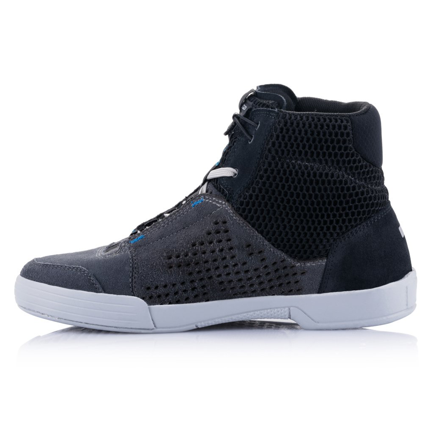 Alpinestars Chrome Air Shoes Black Cool Grey Blue