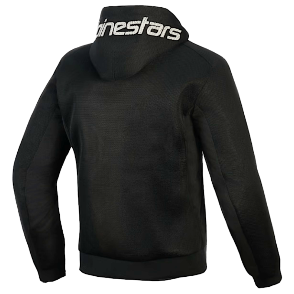 Alpinestars Alpinestars Chrome Super Airflow Hoodie - Black / Dark Grey / White - Side View