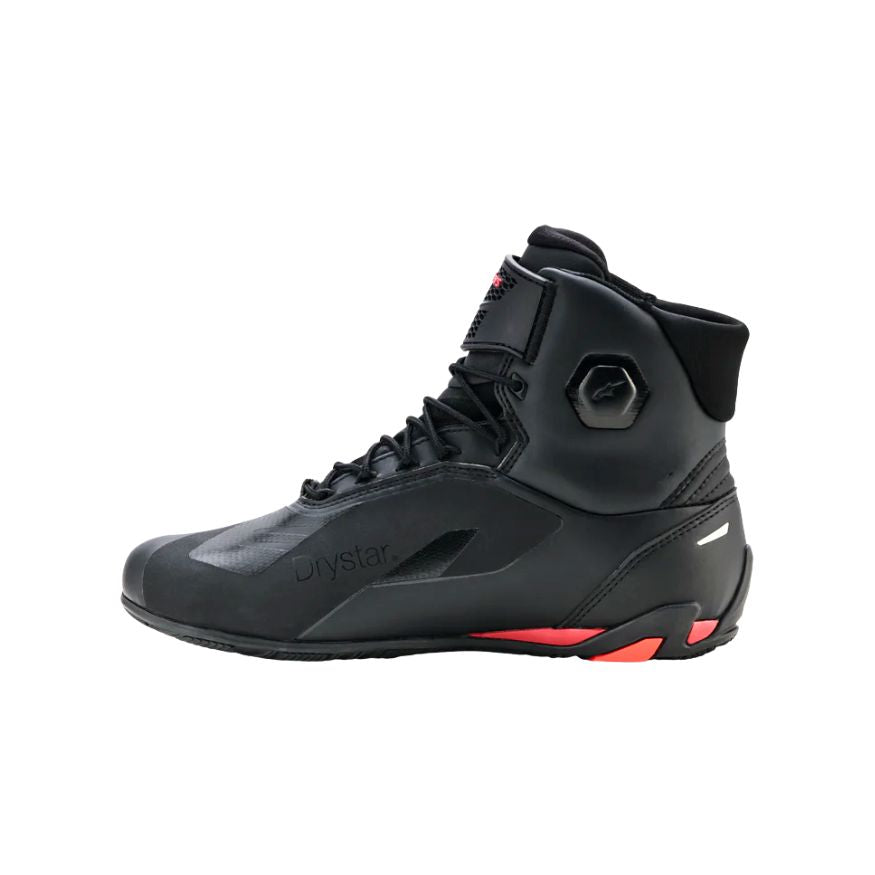 Alpinestars Faster 4 Drystar Shoes Black Rio Red Red Fluo
