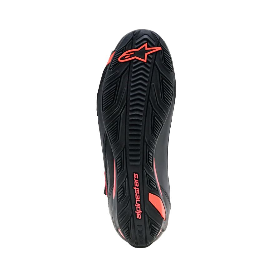Alpinestars Faster 4 Drystar Shoes Black Rio Red Red Fluo