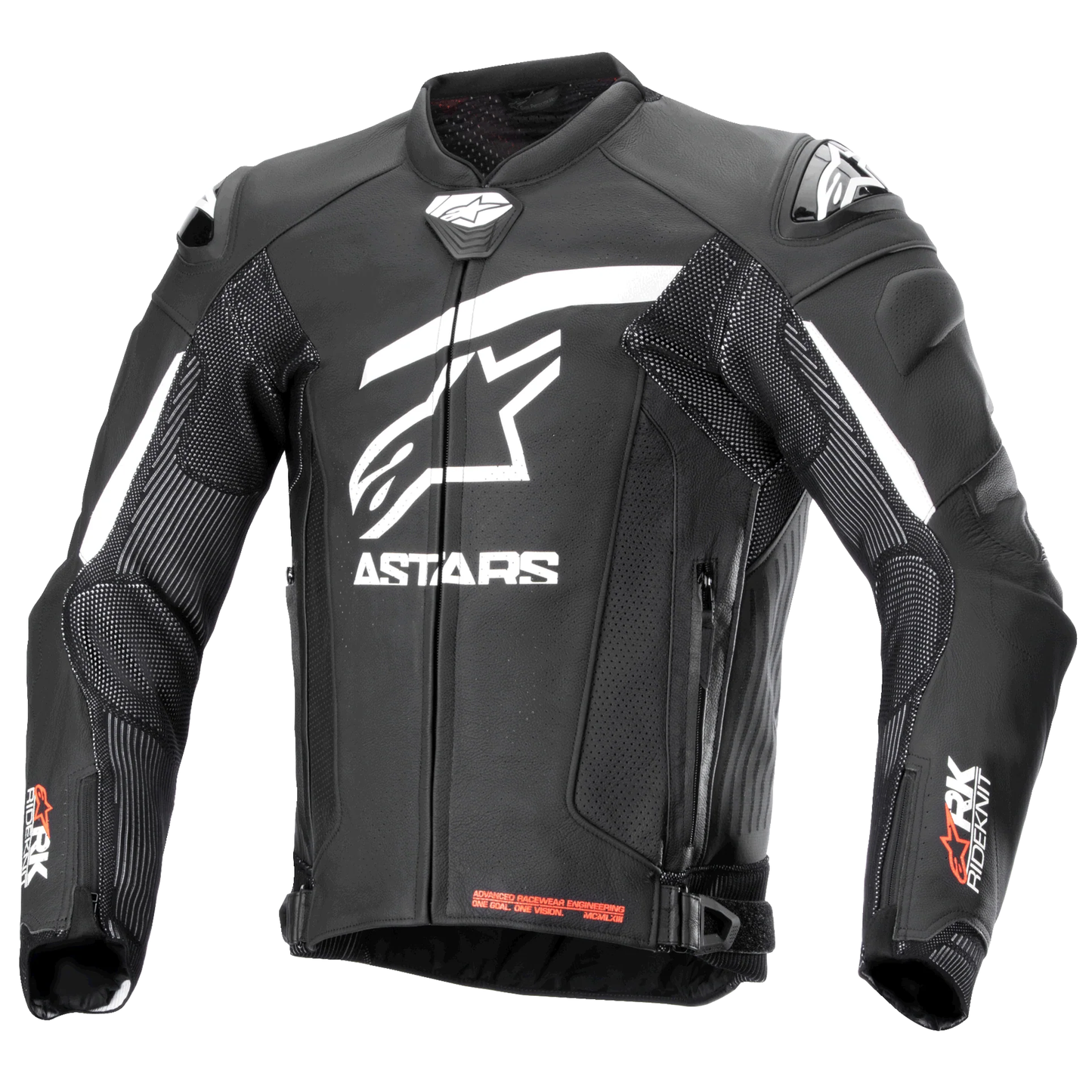 Alpinestars GP Plus R V4 Rideknit Leather Jacket -  Black/White