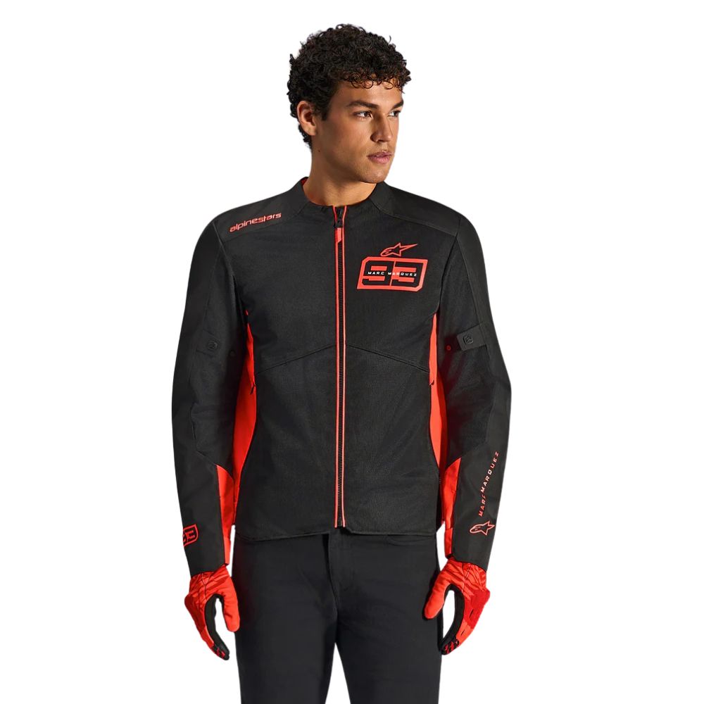 Alpinestars Alpinestars MM93 C-1 Air Jacket Red Fluo Bright Red Black - Rear View