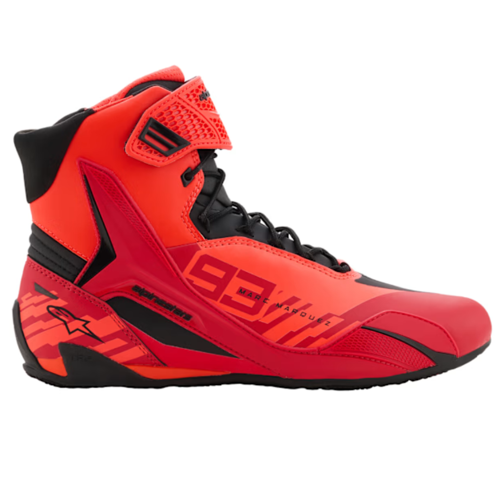 Alpinestars MM93 Faster-4 Shoes Fluo Red / Bright Red / Black