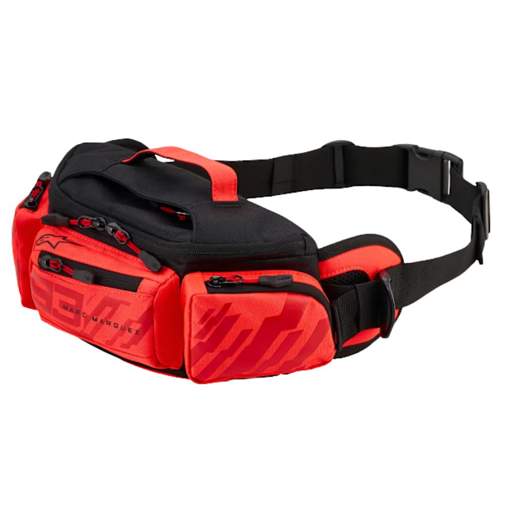 Alpinestars Alpinestars MM93 Waist Bag - Black /  Red Fluo / Bright Red - Front View