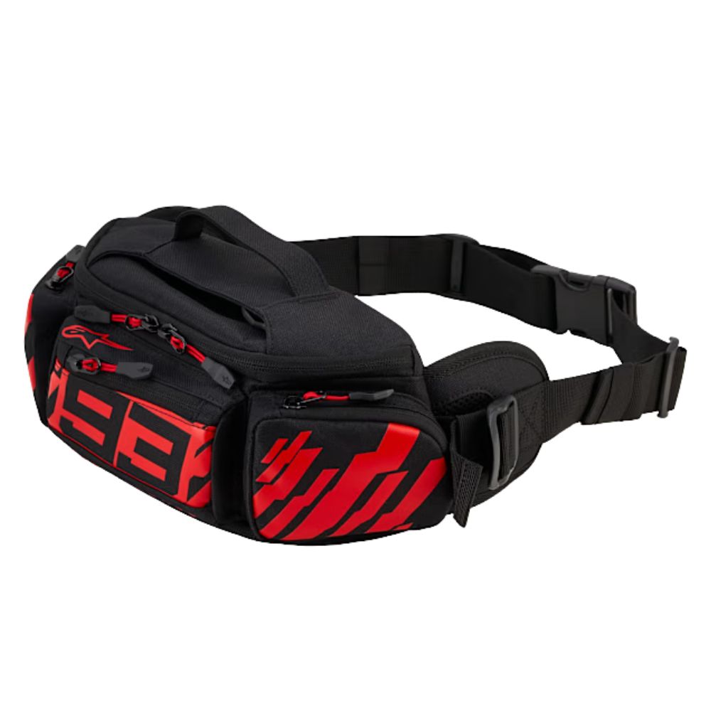 Alpinestars Alpinestars MM93 Waist Bag - Red Fluo / Bight Red / Black - Front View