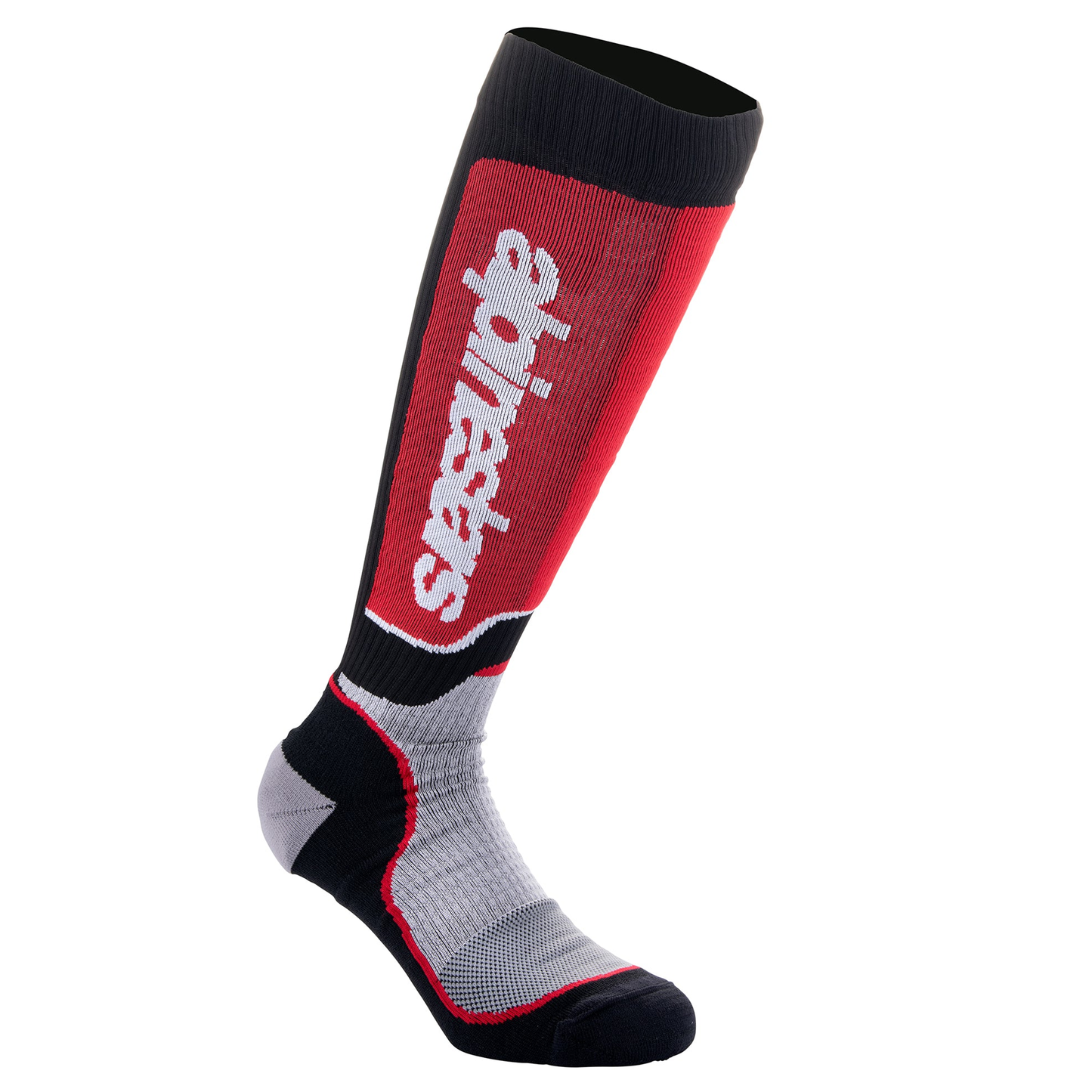Alpinestars MX Plus Socks - Black/Grey/Red