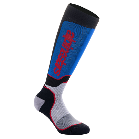 Alpinestars MX Plus Socks - Black/White/Royal Blue