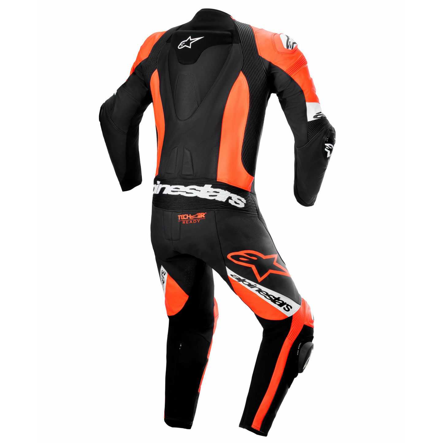 Alpinestars Missile V2 Ward 1 Piece Leather Suit - Black/Flo Red/White (1321)