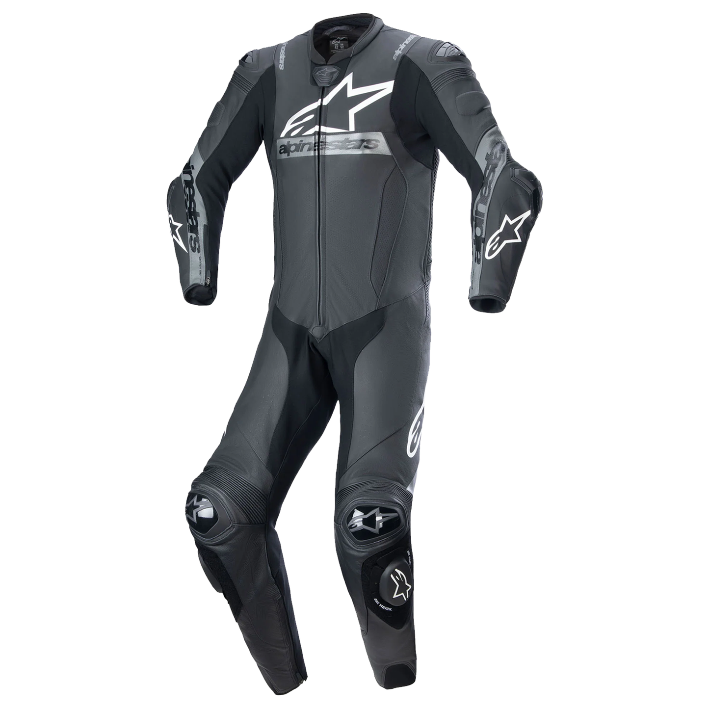 Alpinestars Missile V2 Ward 1 Piece Leather Suit - Black/Metallic Grey (1024)