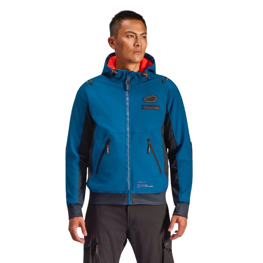 Alpinestars Alpinestars Moblast Waterproof Jacket - Dark Petrol Dark Navy - Rear View
