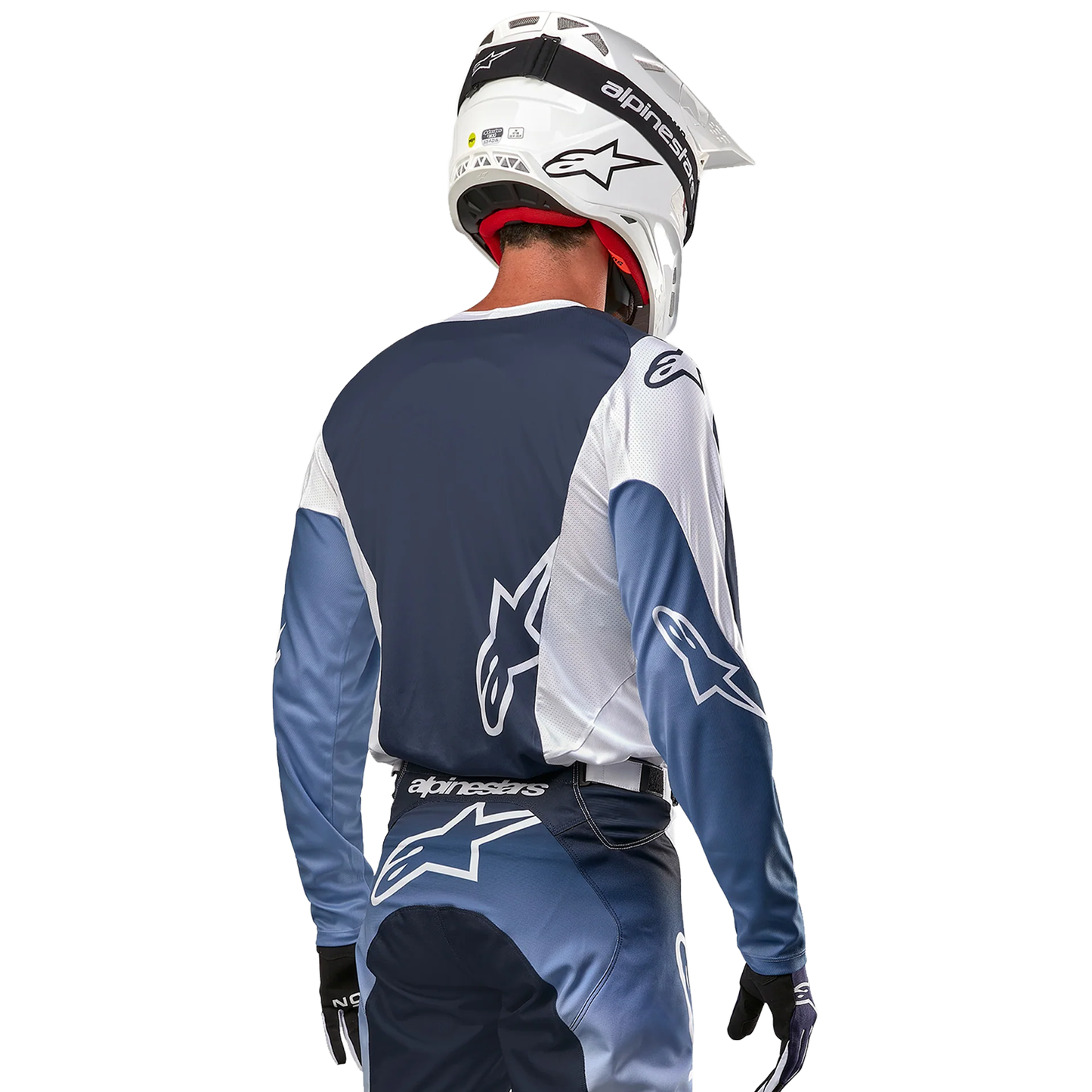 Alpinestars Racer Hoen Jersey - White/Dark Navy/Light Blue (2070)
