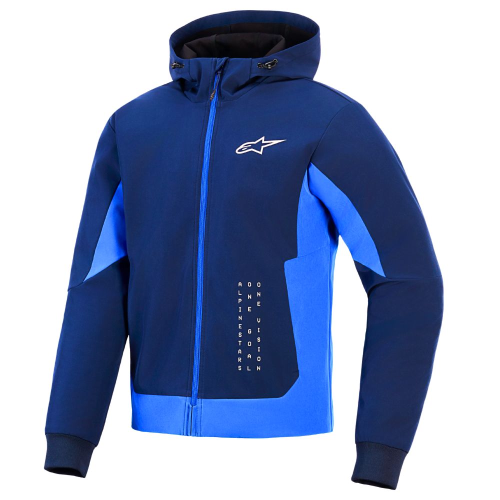 Alpinestars Alpinestars Radium Tech Hoodie Night Navy Royal Blue - Front View