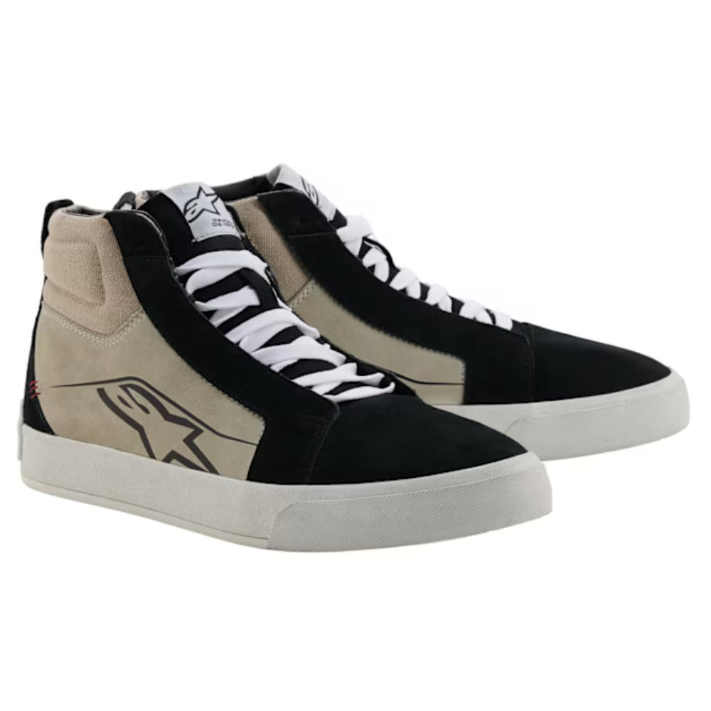 Alpinestars Ride-63 Leather Riding Boots - Black / Cool Grey / White