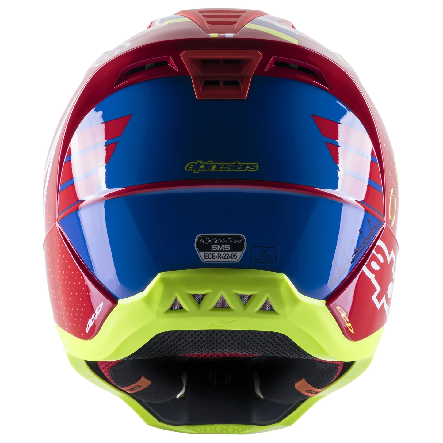 Alpinestars S-M5 Action - Bright Red/White/Flo Yellow Glossy (3325)