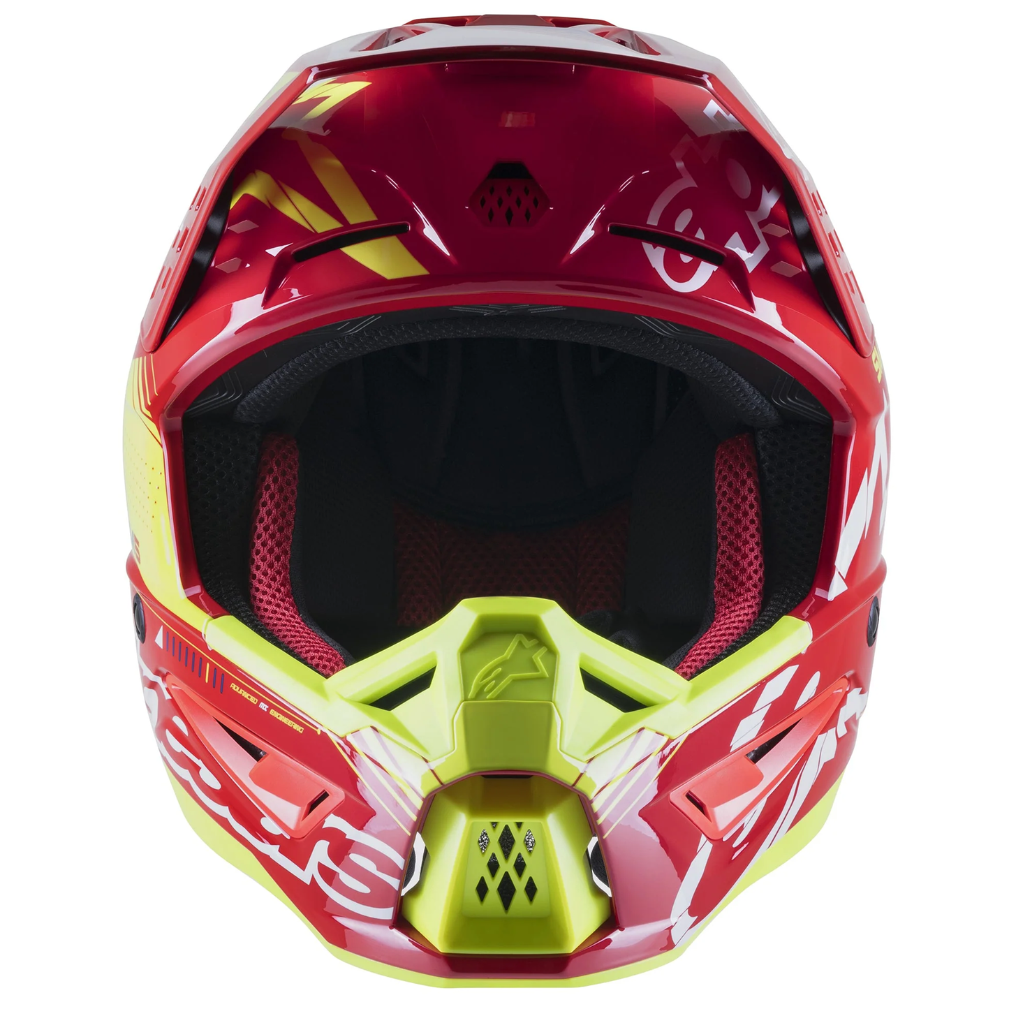 Alpinestars S-M5 Action - Bright Red/White/Flo Yellow Glossy (3325)