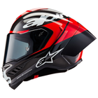 Alpinestars Supertech R10 - Element Black Carbon/Bright Red/White Gloss - Includes Tinted Visor