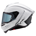 Alpinestars Supertech R10 - Solid Gloss White/Matt Black - Includes Tinted Visor