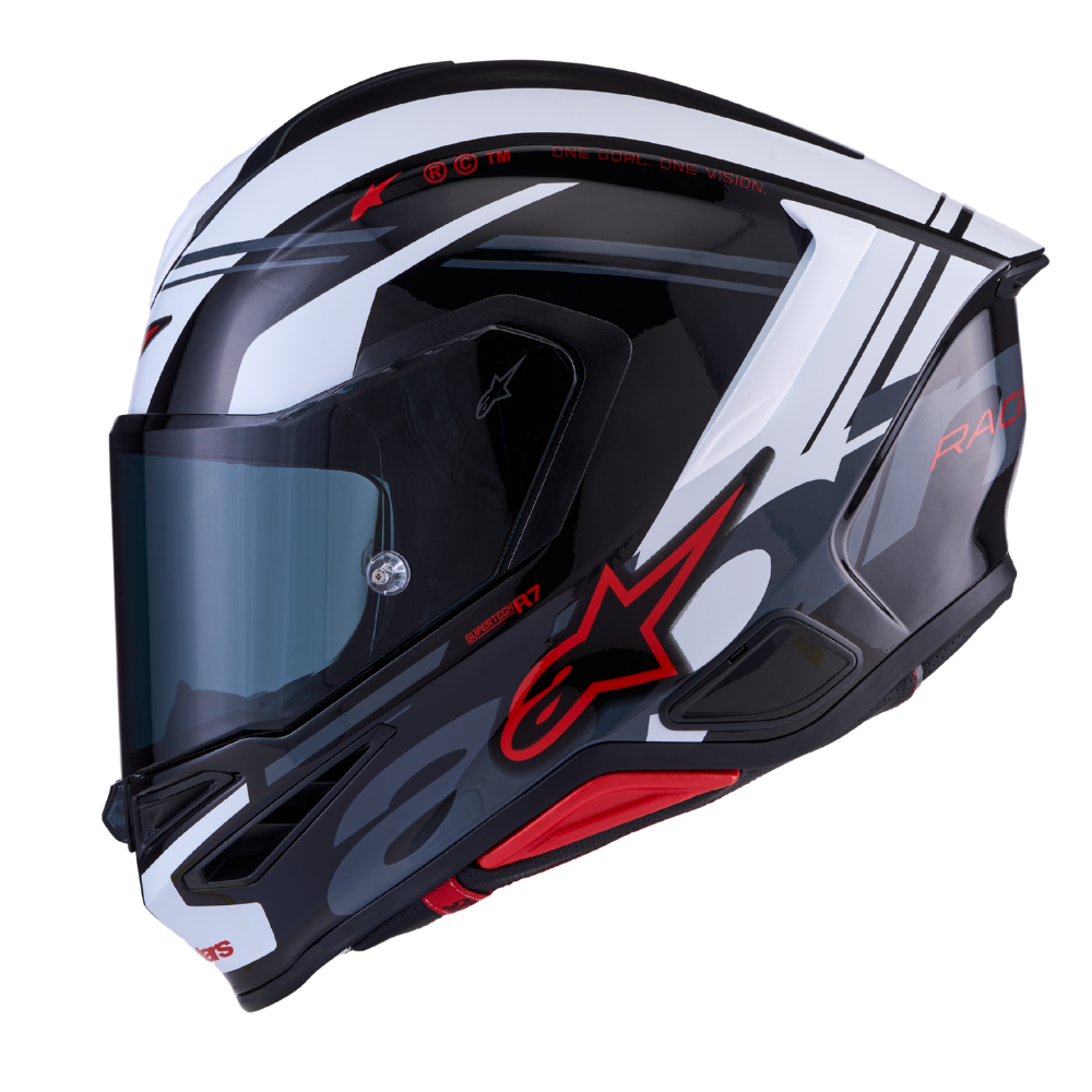 Alpinestars Supertech R7 A-Core Black / White / Red Glossy