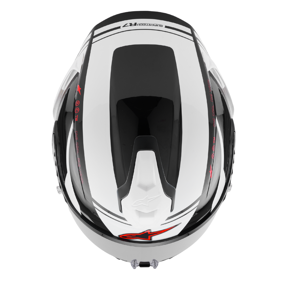 Alpinestars Supertech R7 A-Core Black / White / Red Glossy