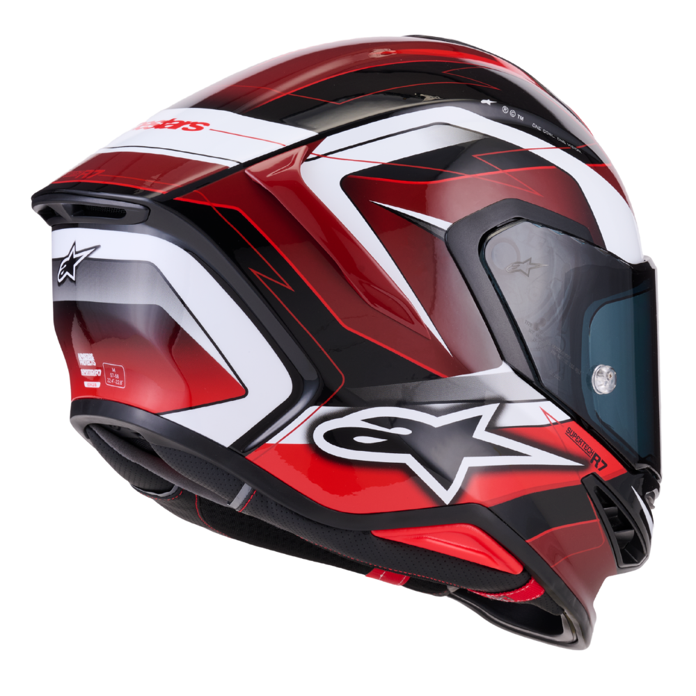 Alpinestars Supertech R7 Kinetis Black / Red / White Glossy