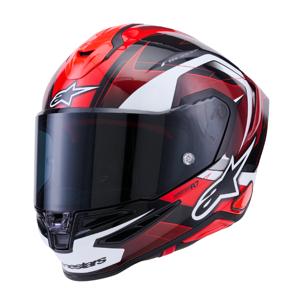 Alpinestars Supertech R7 Kinetis Black / Red / White Glossy
