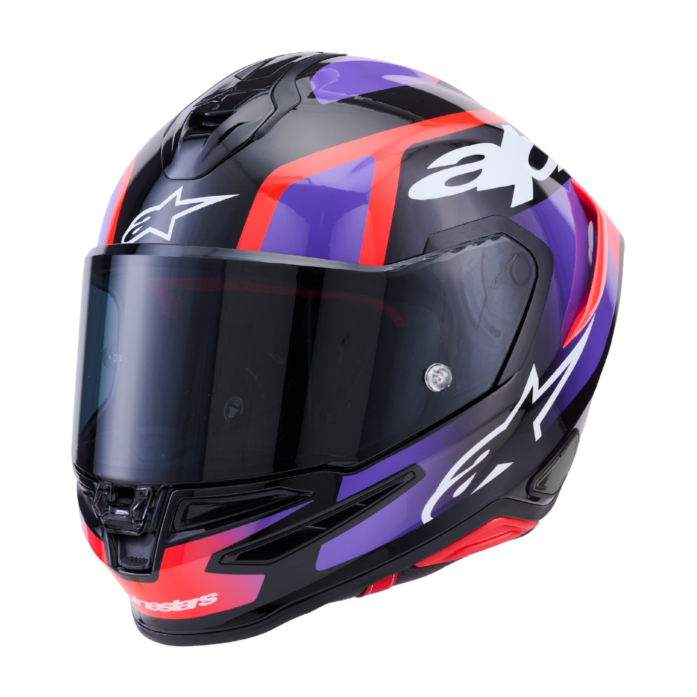Alpinestars Supertech R7 Lumen Black / Purple / Red Fluo / White Glossy