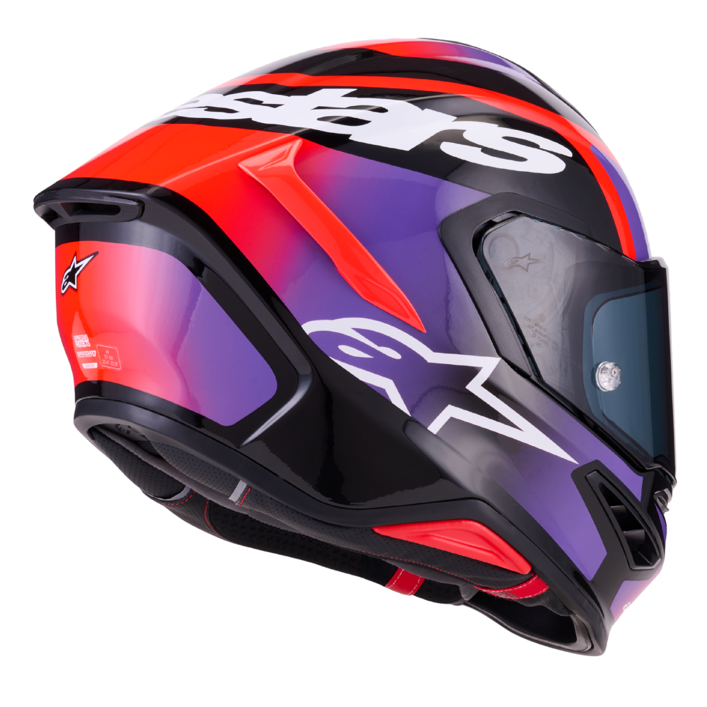 Alpinestars Supertech R7 Lumen Black / Purple / Red Fluo / White Glossy
