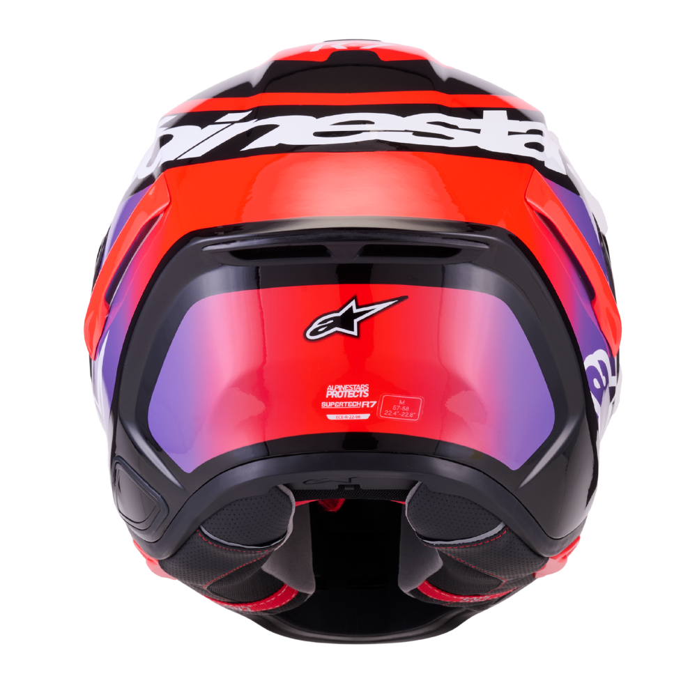 Alpinestars Supertech R7 Lumen Black / Purple / Red Fluo / White Glossy