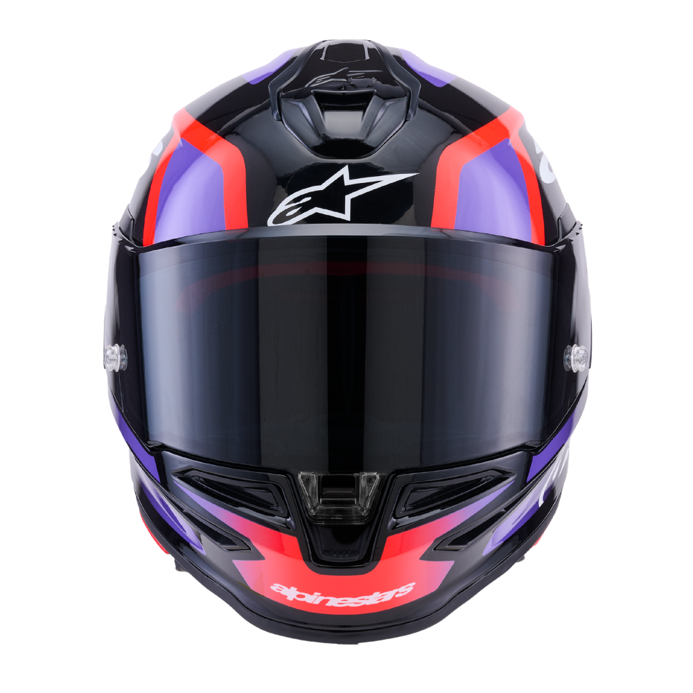 Alpinestars Supertech R7 Lumen Black / Purple / Red Fluo / White Glossy