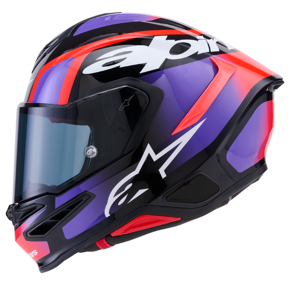 Alpinestars Supertech R7 Lumen Black / Purple / Red Fluo / White Glossy