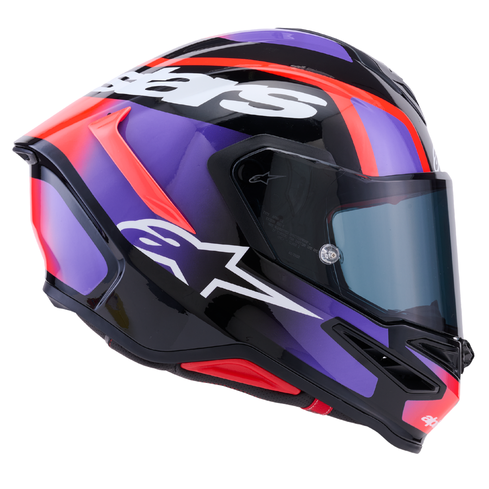 Alpinestars Supertech R7 Lumen Black / Purple / Red Fluo / White Glossy
