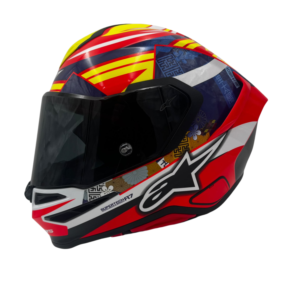 Alpinestars Supertech R7 Taiyo Furusato Red / White / Yellow Fluo Glossy Replica Edition