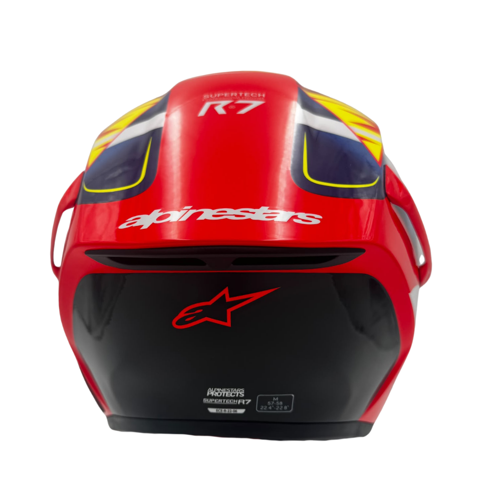 Alpinestars Supertech R7 Taiyo Furusato Red / White / Yellow Fluo Glossy Replica Edition