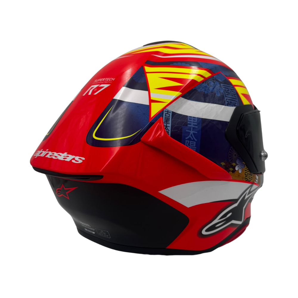 Alpinestars Supertech R7 Taiyo Furusato Red / White / Yellow Fluo Glossy Replica Edition