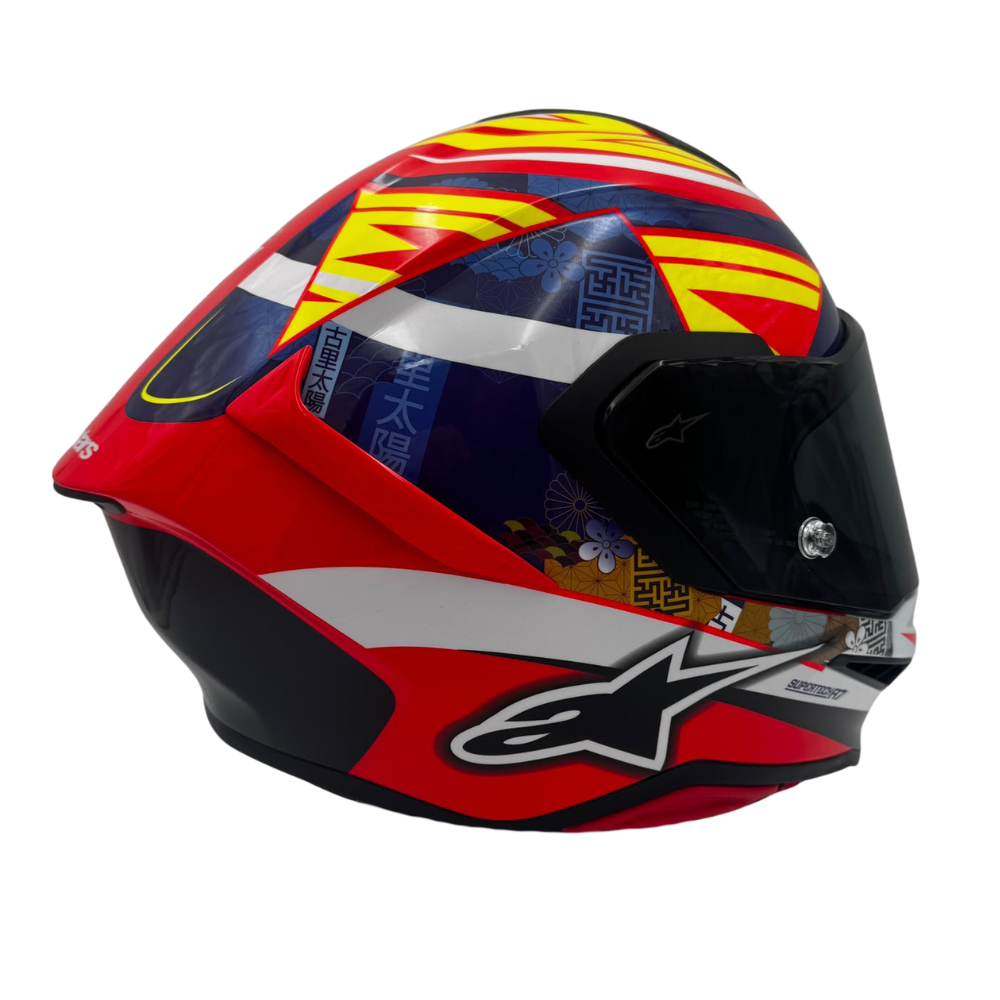 Alpinestars Supertech R7 Taiyo Furusato Red / White / Yellow Fluo Glossy Replica Edition