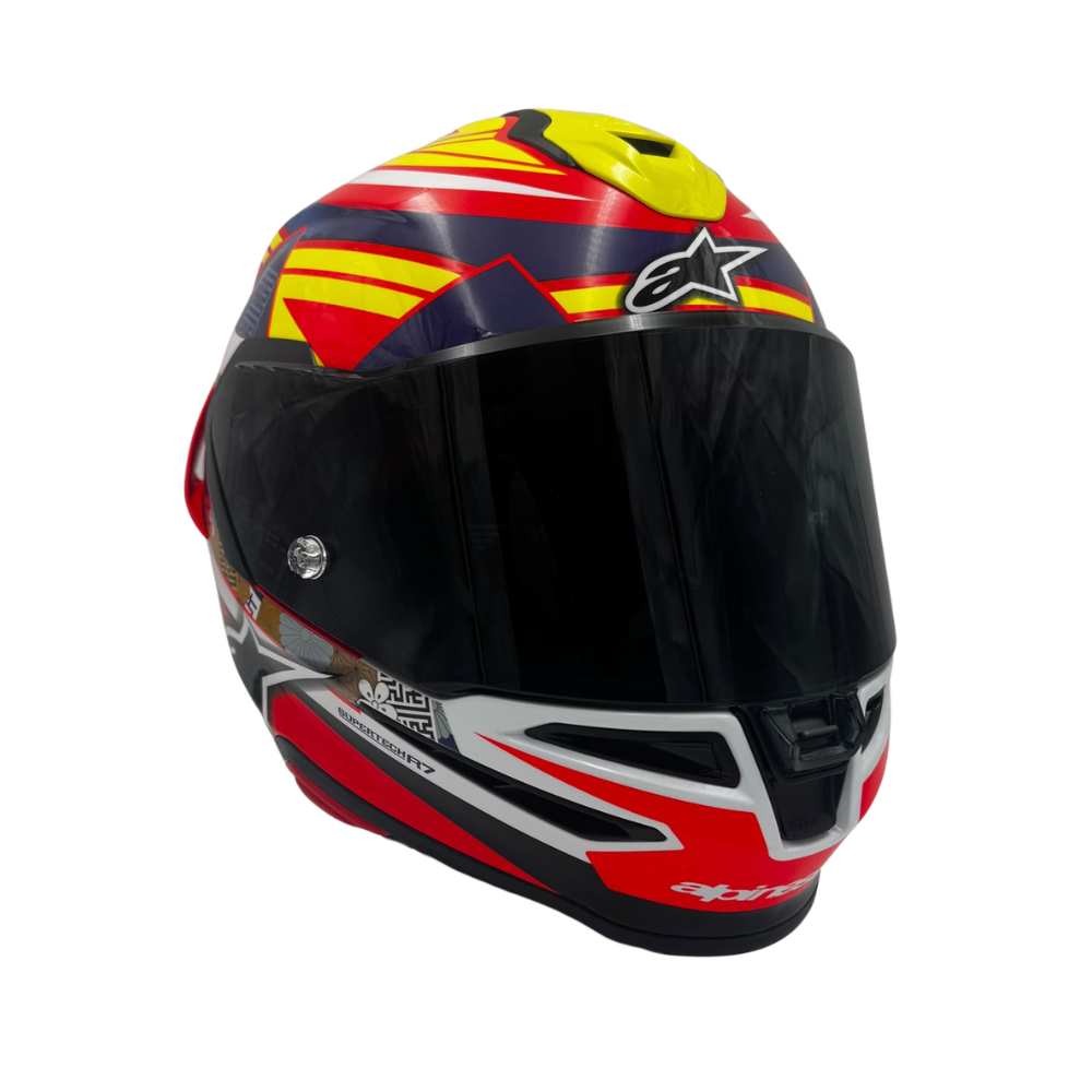 Alpinestars Supertech R7 Taiyo Furusato Red / White / Yellow Fluo Glossy Replica Edition
