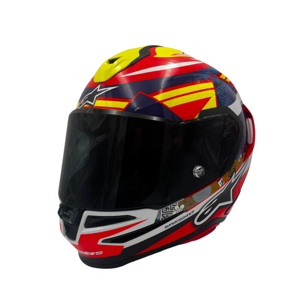 Alpinestars Supertech R7 Taiyo Furusato Red / White / Yellow Fluo Glossy Replica Edition