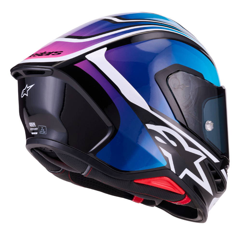 Alpinestars Supertech R7 Zeal Black / Blue / Pink Fluo / White