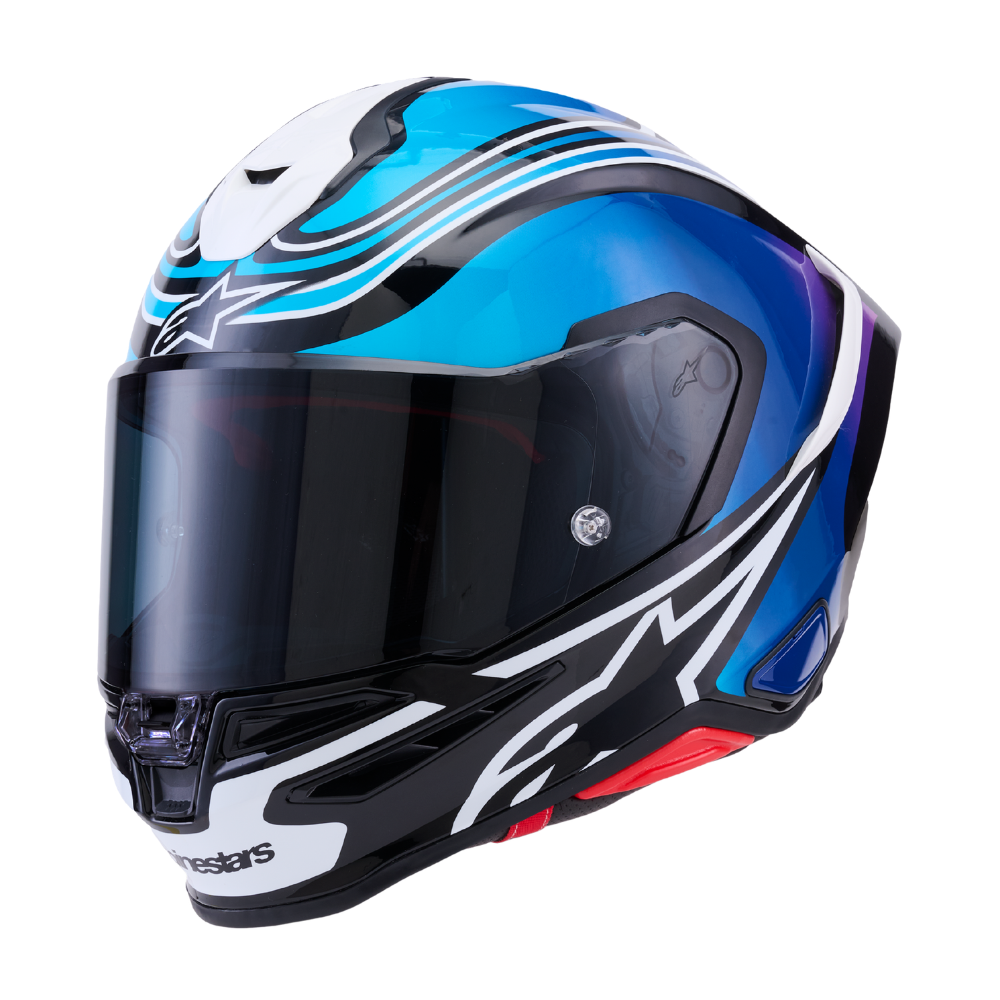 Alpinestars Supertech R7 Zeal Black / Blue / Pink Fluo / White