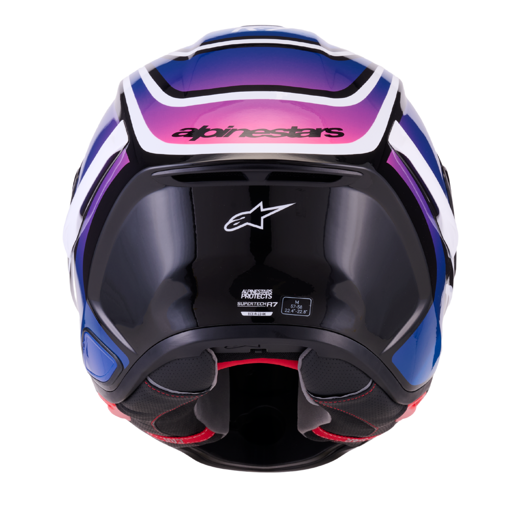 Alpinestars Supertech R7 Zeal Black / Blue / Pink Fluo / White