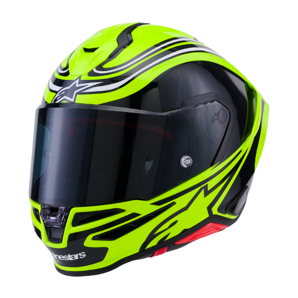Alpinestars Supertech R7 Zeal Yellow Fluo / Black / White Glossy