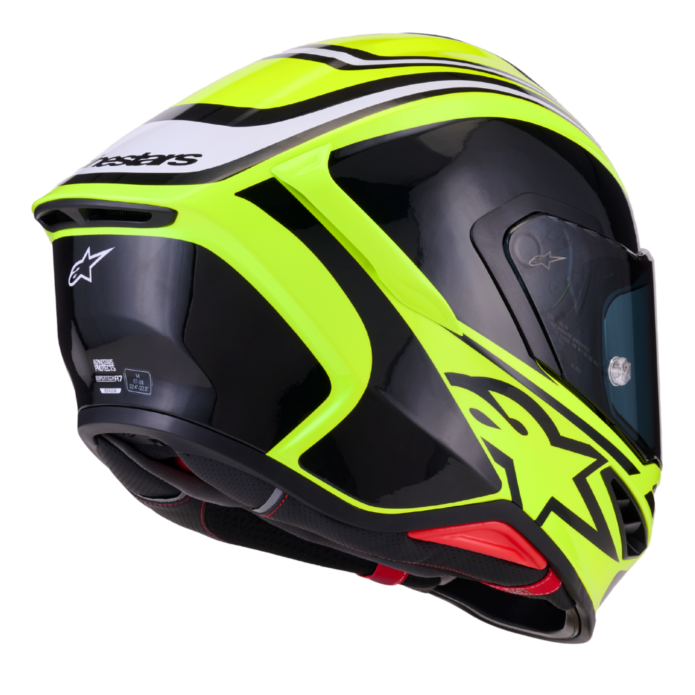 Alpinestars Supertech R7 Zeal Yellow Fluo / Black / White Glossy
