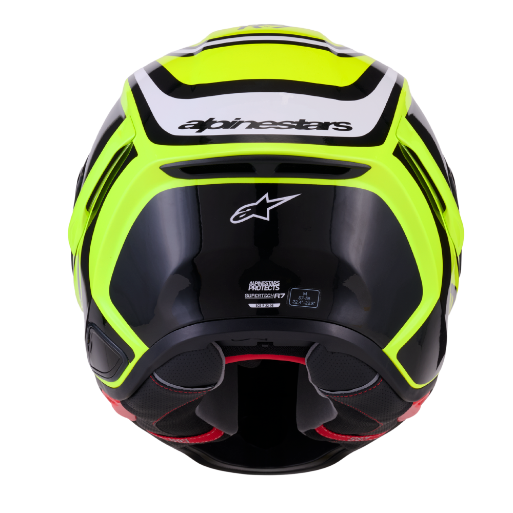 Alpinestars Supertech R7 Zeal Yellow Fluo / Black / White Glossy