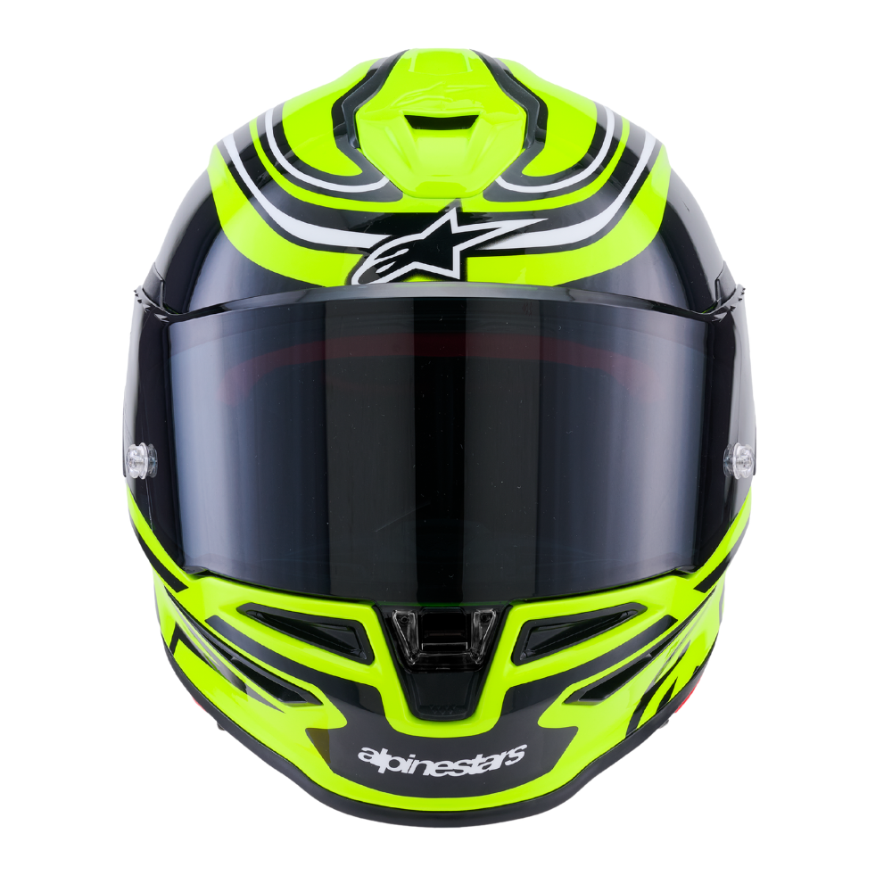 Alpinestars Supertech R7 Zeal Yellow Fluo / Black / White Glossy
