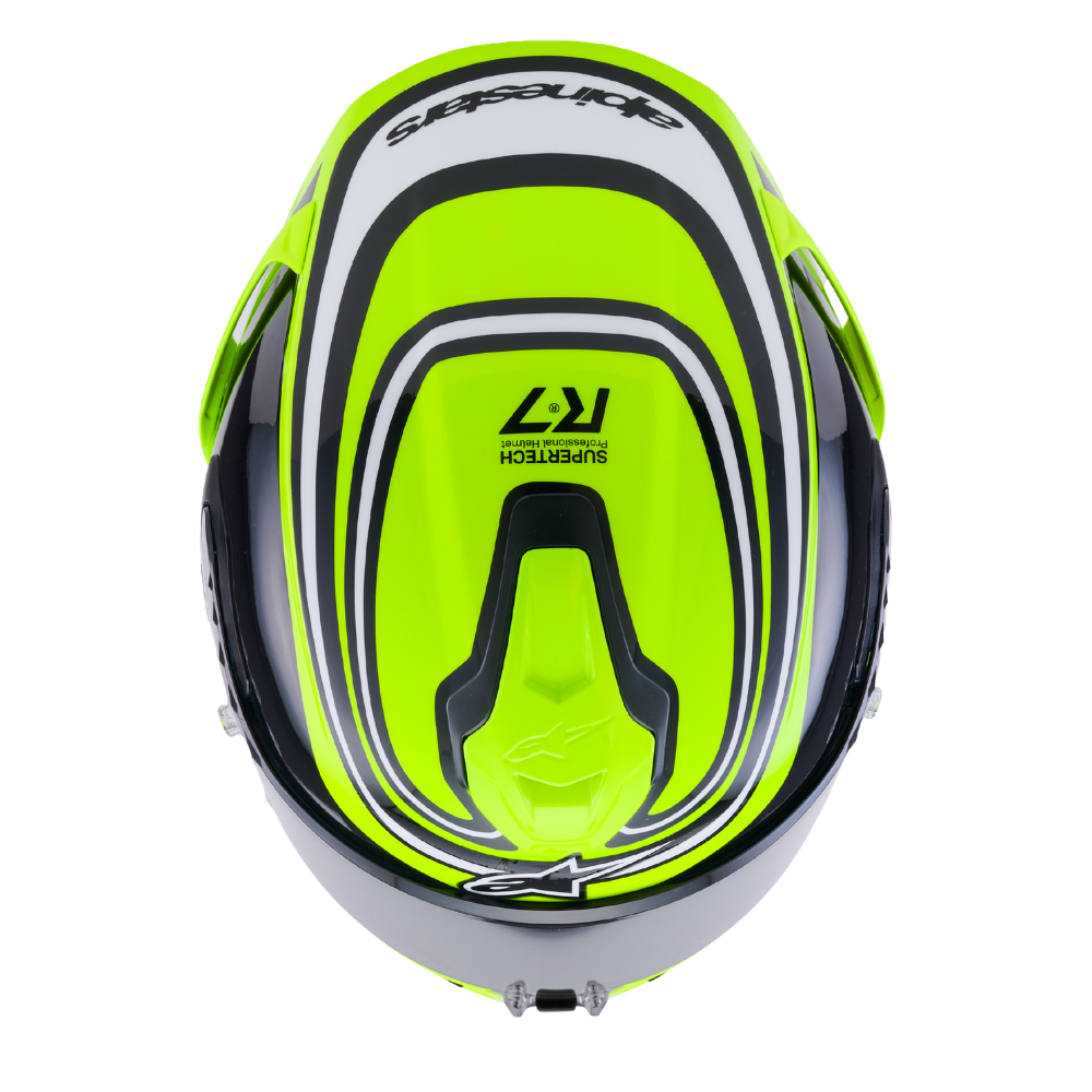 Alpinestars Supertech R7 Zeal Yellow Fluo / Black / White Glossy