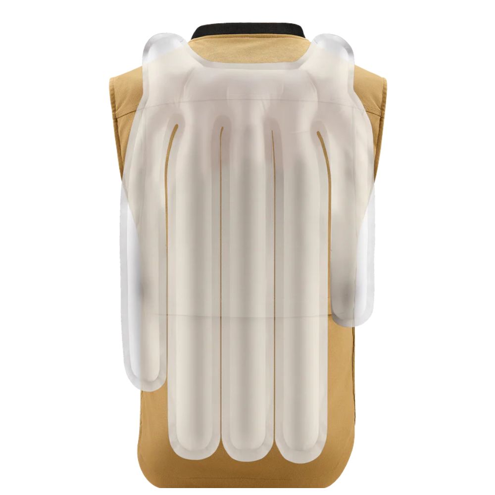 Alpinestars Alpinestars TECH-AIR® 3 V2 CANVAS SYSTEM - TAN - Rear View